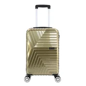 Walizki - Walizka podróżnicza z ABS-u bagaż 20" - złota Semi Line - miniaturka - grafika 1