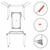 Suszarki na ubrania - Suszarka ASTRA na pranie do ubrań bielizny składane ramiona wytrzymała atrakcyjny wygląd 18 metrów powierzchni suszenia! - oficjalny sklep internetowy YORK - miniaturka - grafika 1