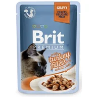 Mokra karma dla kotów - Brit Premium Turkey Fillets Indyk Mokra Karma Dla Kota 85 g - miniaturka - grafika 1