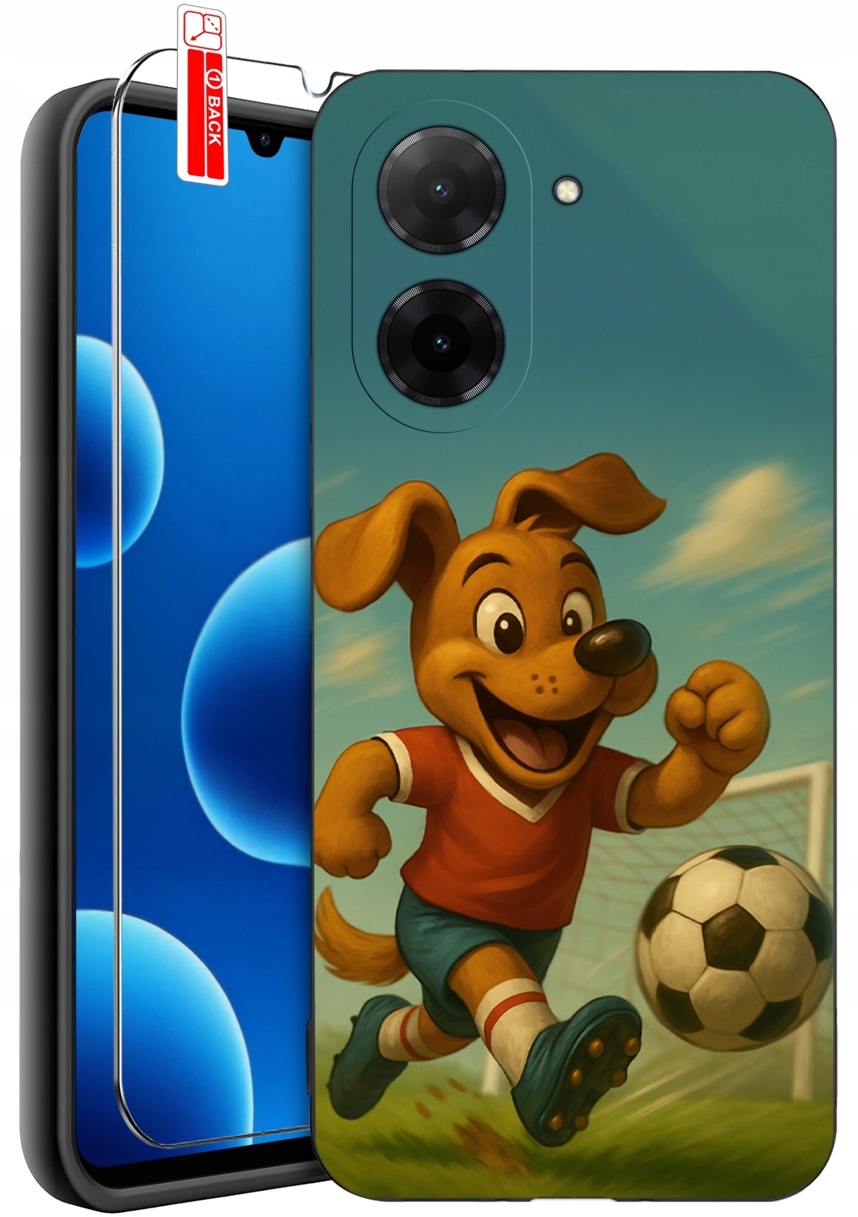 ETUI do Xiaomi Redmi A5 WZORY SILIKONOWE MATT CASE + SZKŁO 9H