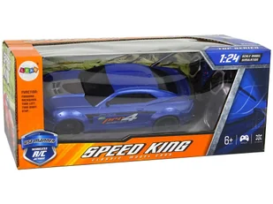 Zdalnie Sterowane Auto Sportowe 1:24 Wyścigi Niebieski Przyciemniane Szyby - Zabawki zdalnie sterowane - miniaturka - grafika 7