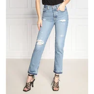 Spodnie damskie - Levi's Jeansy 501 | Straight fit - miniaturka - grafika 1