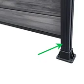 Ogrodzenia - Listwa Maskująca Do Słupka Ogrodzeniowego Antracyt – dł. 2 m - miniaturka - grafika 1