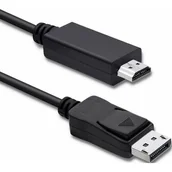 Kable - Qoltec Cable DisplayPort v1.1 / HDMI | 1080p | 3m 50442 - miniaturka - grafika 1
