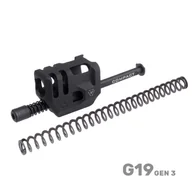 Osprzęt do wiatrówek - Strike Industries - Kompensator Mass Driver Comp do Glock 19 Gen3 - Czarny - G3-MDCOMP-C - miniaturka - grafika 1