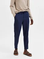 Spodnie męskie - Selected Homme Chinosy 16087636 Granatowy Slim Tapered Fit - miniaturka - grafika 1