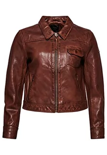 Kurtki damskie - Superdry Vintage Desert Biker Kurtka damska, Brown Rust, 36 - grafika 1