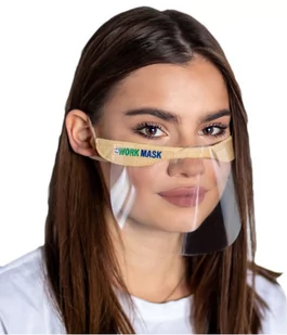 Inny WORKMASK MP/002/C5/BEŻOWY/F813 Mini przyłbica uniwersalna 2szt - Przyłbice ochronne - miniaturka - grafika 1