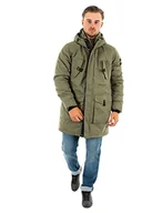 Kurtki męskie - Kaporal Kurtka męska-Model Sami-Kolor Khaki-Rozmiar XL, Khaki zielony, S - miniaturka - grafika 1