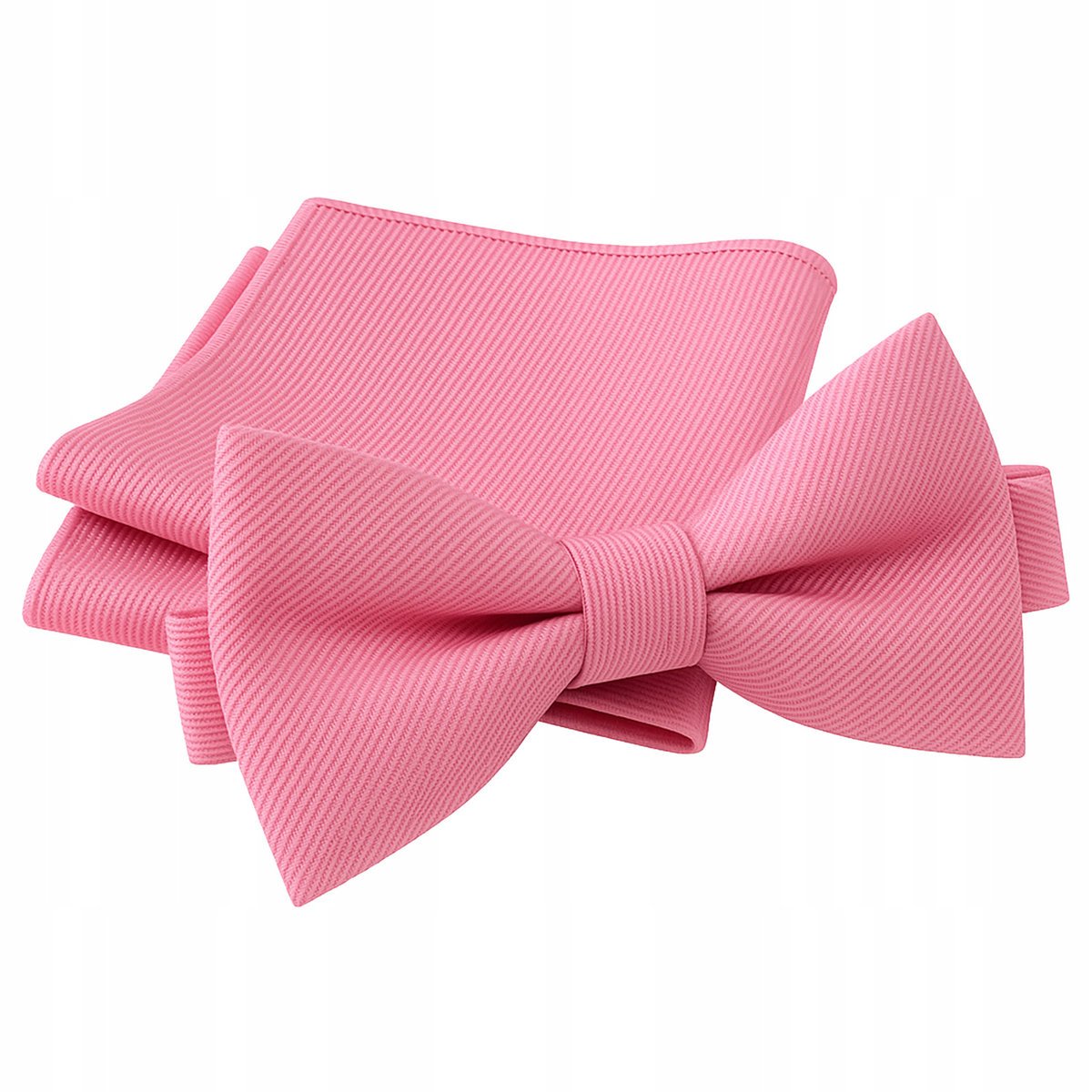 Zestaw mucha + poszetka - jasnoróżowa