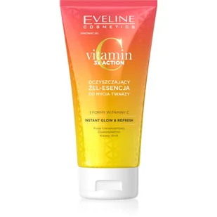 Eveline Vitamin C 3x Action, oczyszczający żel-esencja do twarzy, 150ml - Żele do mycia twarzy - miniaturka - grafika 1