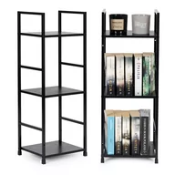 Półki do salonu - Regał Drewniany Nowoczesny Metalowa Rama Loft 3 Półki - miniaturka - grafika 1
