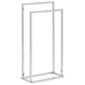 Wieszaki łazienkowe - Beliani Stojak na ręczniki srebrny RECREO - miniaturka - grafika 1