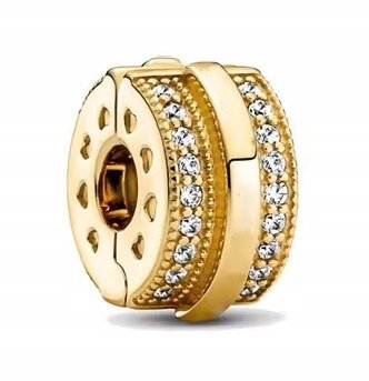 Charms złoty KLIPS zawieszka srebro pozłacane C583