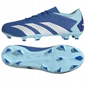 Piłka nożna - Buty adidas Predator Accuracy.3 L FG GZ0015 niebieski 46 - miniaturka - grafika 1
