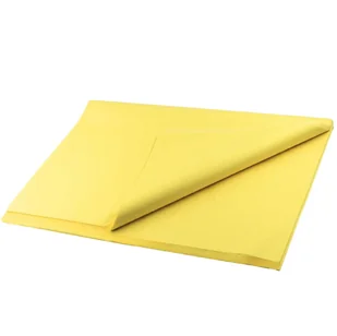 Bibuła pakowa ŻÓŁTA ryza 50x75cm 240 arkuszy - Folia, papier śniadaniowy, serwetki - miniaturka - grafika 1