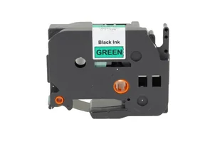 Zamiennik taśmy Brother TZE-741 18mm zielona/czarny - Etykiety do drukarek - miniaturka - grafika 1