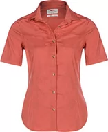 Koszulki i topy damskie - Fjallraven Damska koszulka High Coast Stretch Shirt Ss W pomarańczowa Pomarańczowy (Dahlia) XL F89846-Dahlia-XL - miniaturka - grafika 1