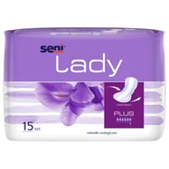 Pieluchy dla dorosłych - TZMO Wkładki urologiczne dla kobiet Seni Lady Plus x 15 szt - miniaturka - grafika 1