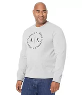 Bluzy męskie - Armani Exchange Bluza męska, szary (B09b Heather Grey 3929), XL - miniaturka - grafika 1