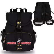 Torebki damskie - Myszka Mickey Disney Czarny plecak, mały damski plecak 28x15x23cm - miniaturka - grafika 1
