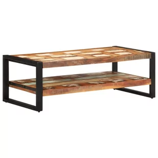 VidaXL Lumarko  Stolik kawowy, 120 x 60 x 40 cm, lite drewno z odzysku 329245 VidaXL - Ławy i stoliki kawowe - miniaturka - grafika 1