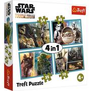 Puzzle - Trefl Puzzle 4w1 Mandalorian i jego świat Star Wars - miniaturka - grafika 1