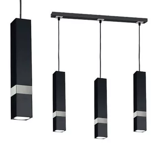 Milagro Czarna Lampa Wisząca Vidar Black/Chrome 3x Gu10 MLP6288 - Lampy pozostałe - miniaturka - grafika 1