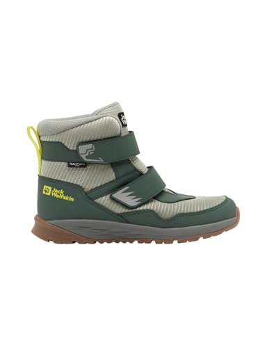 Jack Wolfskin Polar Bear-b Texapore Mid Vc K, Buty zimowe dla dzieci, Slate Green, 32 EU