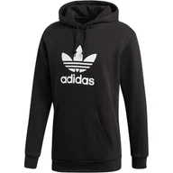 Bluzy męskie - Adidas, Bluza męska, TREFOIL HOODIE DT7964, czarny, rozmiar L - miniaturka - grafika 1