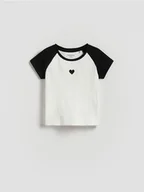 Bluzki dla niemowląt - Reserved - Prążkowany t-shirt - wielobarwny - miniaturka - grafika 1