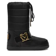 Śniegowce damskie - Śniegowce LOVE MOSCHINO JA24052G1LISB00B Czarny - miniaturka - grafika 1