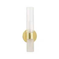 Lampy ścienne - Kinkiet złoty szkło mleczne CANDELA-1 DN1505-1 gold - Step Into Design - miniaturka - grafika 1