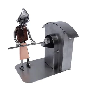Metalowa figurka Piekarz. Prezent dla Piekarza - Figurki dekoracyjne - miniaturka - grafika 1