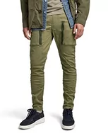 Spodenki męskie - G-STAR RAW Męskie spodnie cargo z zamkiem błyskawicznym 3D Skinny, Zielony (Smoke Olive D21975-c105-b212), 32W / 30L - miniaturka - grafika 1