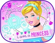 Akcesoria motoryzacyjne - Disney 2 Osłonki Przeciwsłoneczne Boczne Z Przyssawkami Princess 44 Cm X 35 Cm - miniaturka - grafika 1