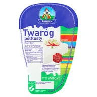 Sery - Łowicz Twaróg półtłusty 250 g - miniaturka - grafika 1