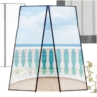 LUARO Moskitiera siatka magnetyczna 110x220cm - Moskitiery - miniaturka - grafika 1