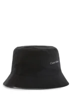Czapki damskie - Calvin Klein - Damski bucket hat z dwustronnym wzorem, czarny|biały - miniaturka - grafika 1