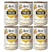 Mokra karma dla psów - Brit Fresh Kurczak ze słodkimi ziemniakami 6 x 400 g - miniaturka - grafika 1
