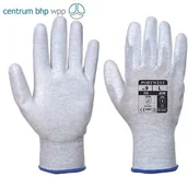 Rękawice robocze - PORTWEST A199 RĘKAWICA ANTYSTATYCZNA POWLEKANA PU; SZARY - miniaturka - grafika 1