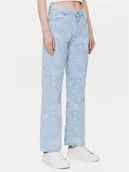 Spodnie damskie - Mustang Jeansy Madison 1016002 Błękitny Wide Fit - miniaturka - grafika 1