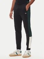 Spodnie sportowe męskie - Lacoste Spodnie dresowe XH5923 Czarny Regular Fit - miniaturka - grafika 1