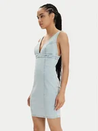 Sukienki - Guess Sukienka jeansowa Aida W4GK63 D4LT0 Błękitny Bodycon Fit - miniaturka - grafika 1