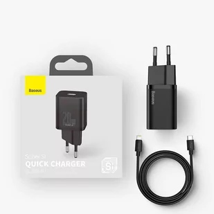 Baseus Super Si 1C szybka ładowarka USB Typ C 20W Power Delivery + kabel USB Typ C - Lightning 1m biały (TZCCSUP-B02) - Kable USB - miniaturka - grafika 20
