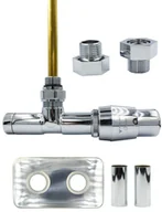 Zawory i kraniki - Zawór termostatyczny zespolony 50mm UNICO chrom prawy GZ1/2 All in One rozeta zespolona prostokątna - miniaturka - grafika 1