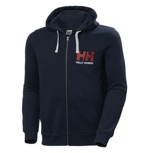 Męska Bluza HELLY HANSEN HH LOGO FULL ZIP HOODIE 34163_597 – Granatowy - Bluzy męskie - miniaturka - grafika 1