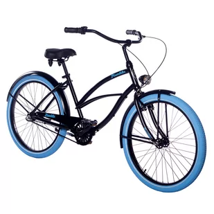 Rower miejski damski La Donna Blue Black 3B rama 19,5" koło 26" hamulec v-brake - Rowery - miniaturka - grafika 1