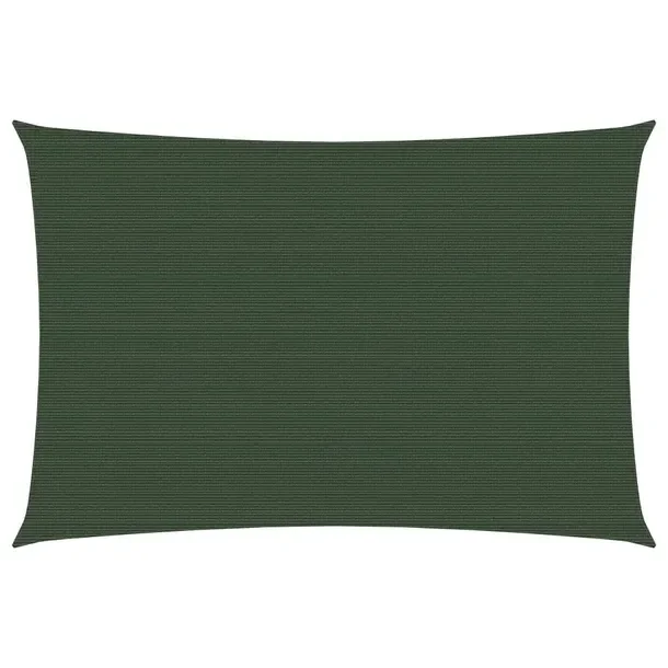 Żagiel przeciwsłoneczny, 160 g/m², ciemnozielony, 2,5x4,5 m