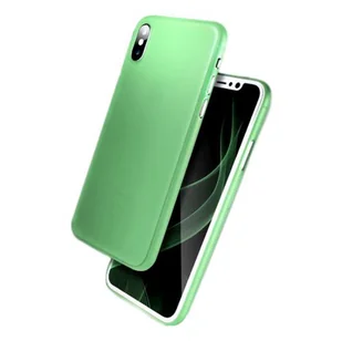 Etui na telefon komórkowy Apple iPhone XS Max 6,5 cala Ultra cienka osłona TPU odporna na wstrząsy, wyjątkowo smukła i lekka, delikatna zieleń - Etui i futerały do telefonów - miniaturka - grafika 1